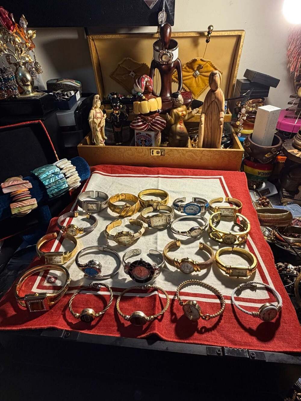 Collection of 20 Assorted Vintage Women's Quartz Bangle and Bracelet Watches